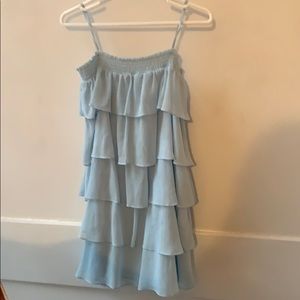 Light blue ruffly dress